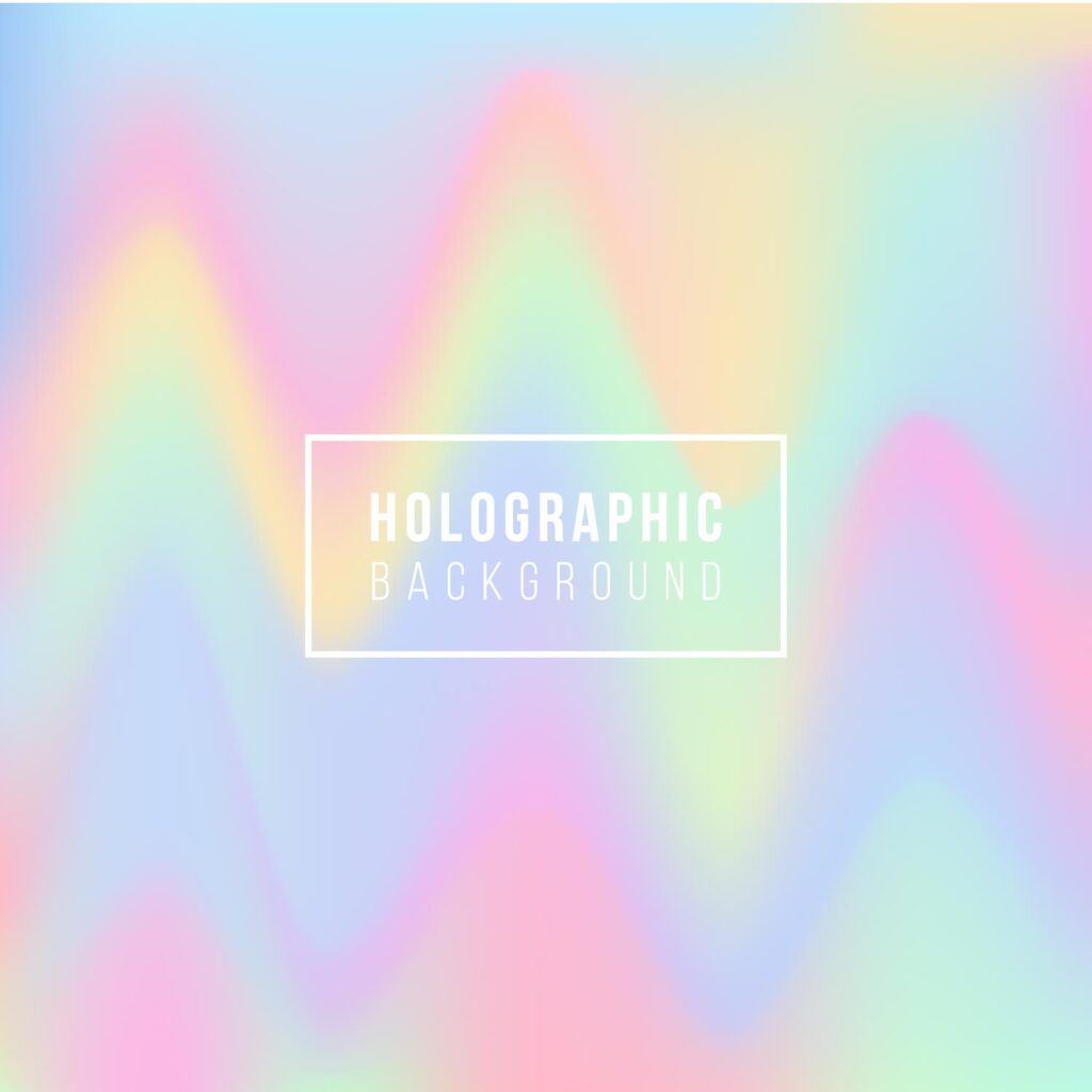 Holographic Background Free Vector and Free SVG