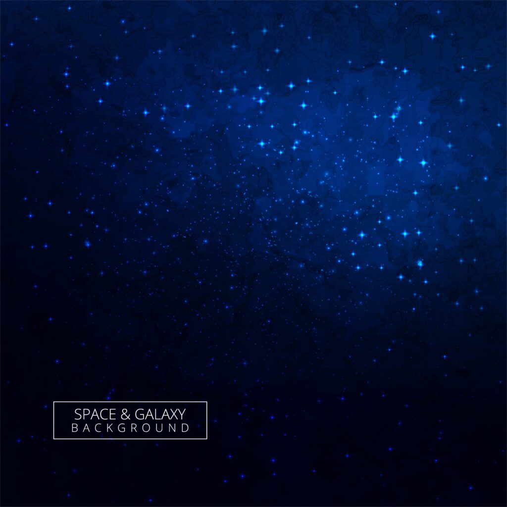 Modern blue galaxy background Free Vector