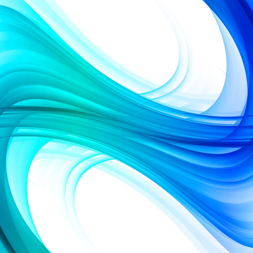 Modern blue stylish wave background Free Vector