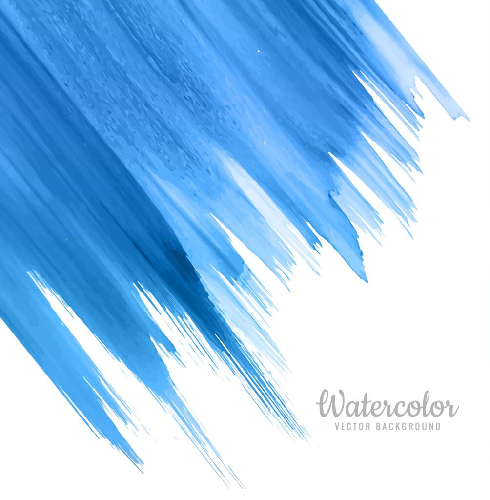 Modern blue watercolor background Free Vector