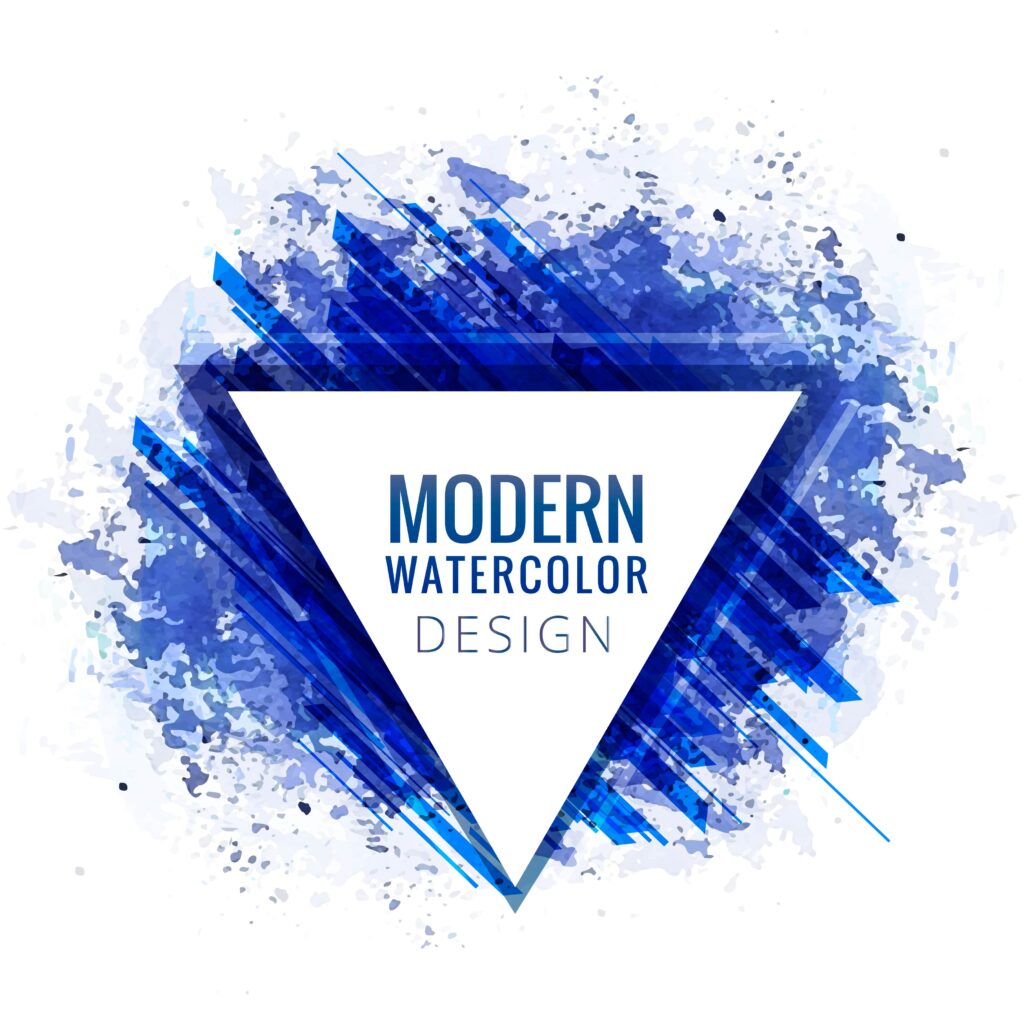 Modern blue watercolor elegant background Free Vector