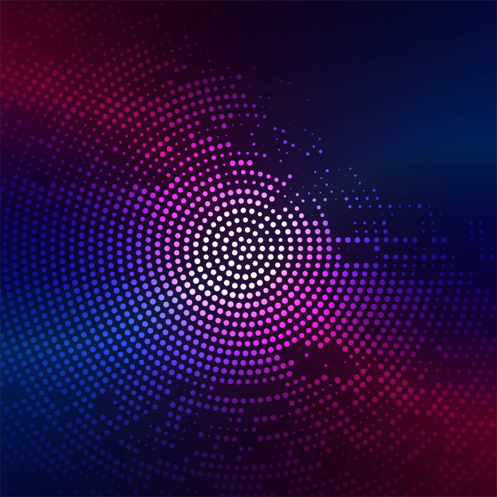 Modern colorful halftone background Free Vector