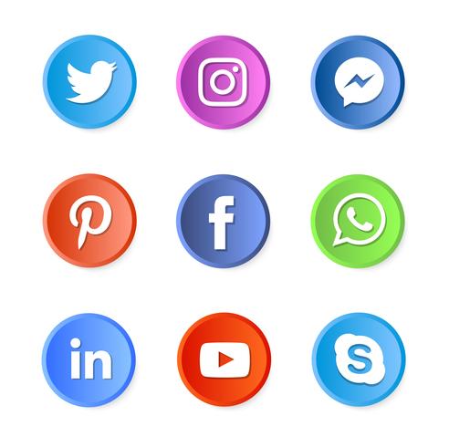 Social media icons Stock Free