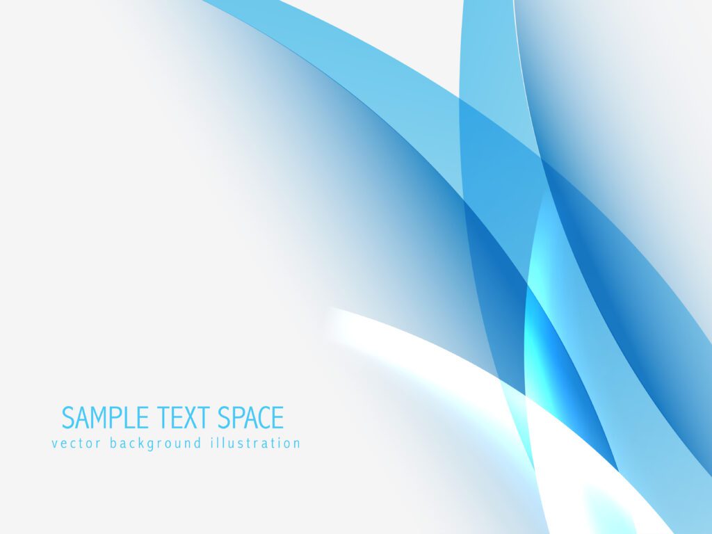 stylish blue wave in a white background Free Vector