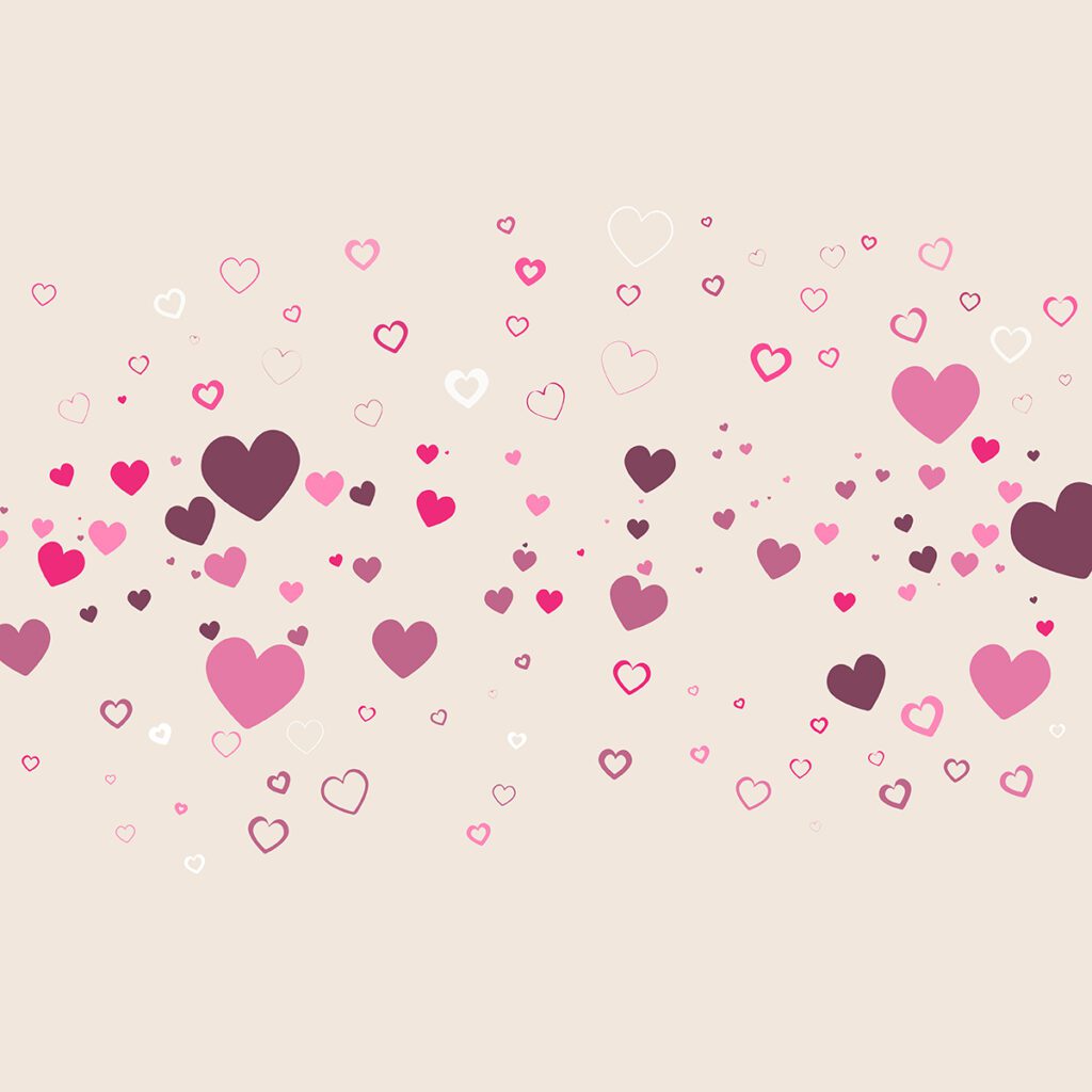 Valentine’s Day heart background Free Vector