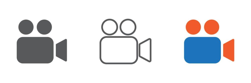 video camera icon vector. video icon vector illustration Stock Free