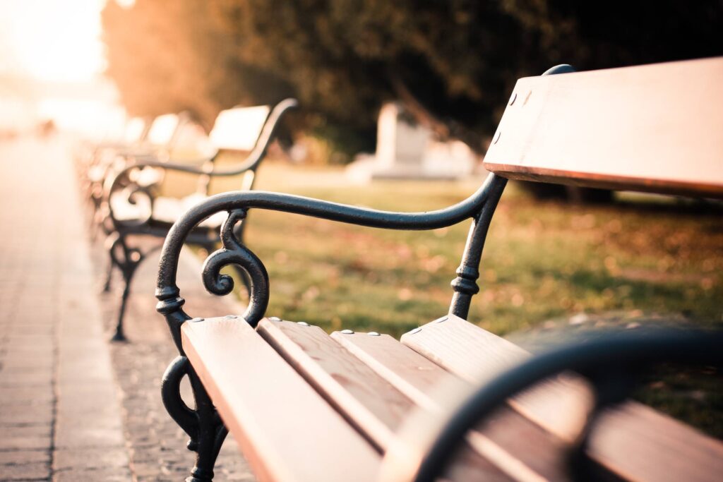 Vintage Old City Bench Free Photo