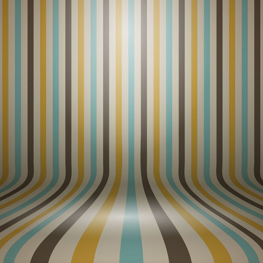 Vintage striped curved display background Free Vector