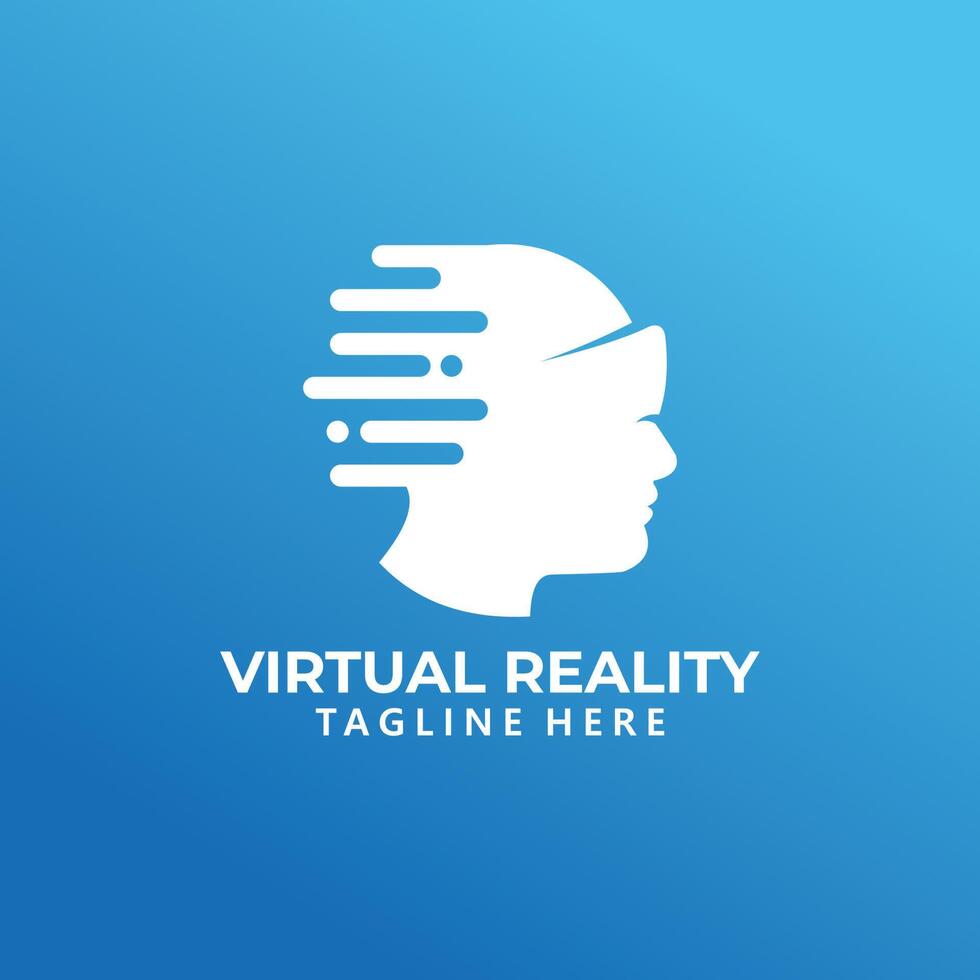 virtual reality logo icon isolated Stock Free