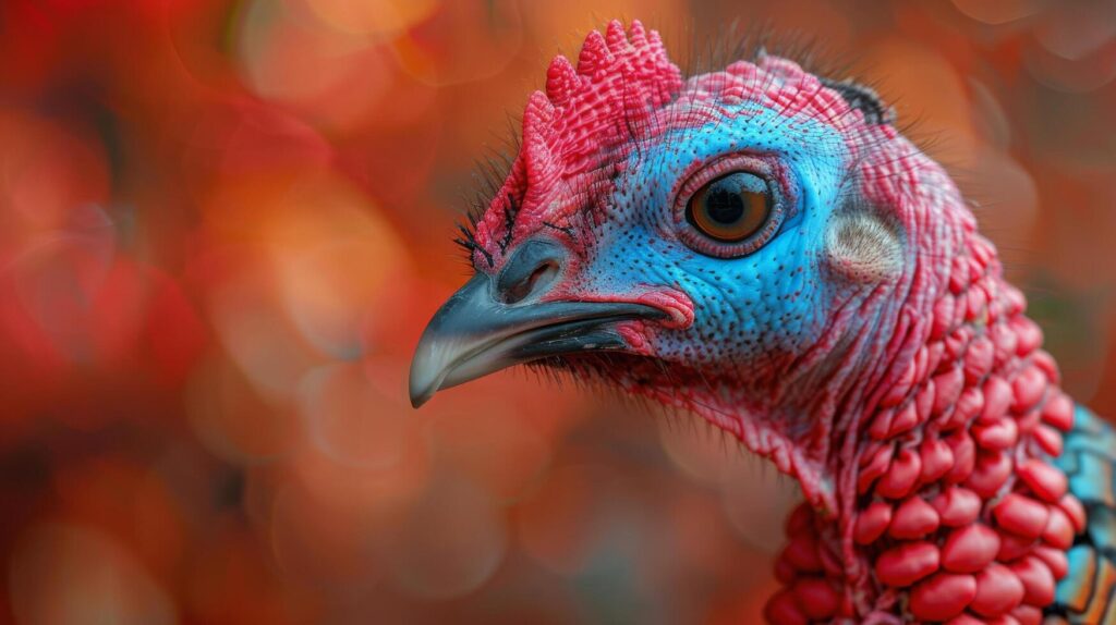 vivid farm turkey background with copy space Stock Free