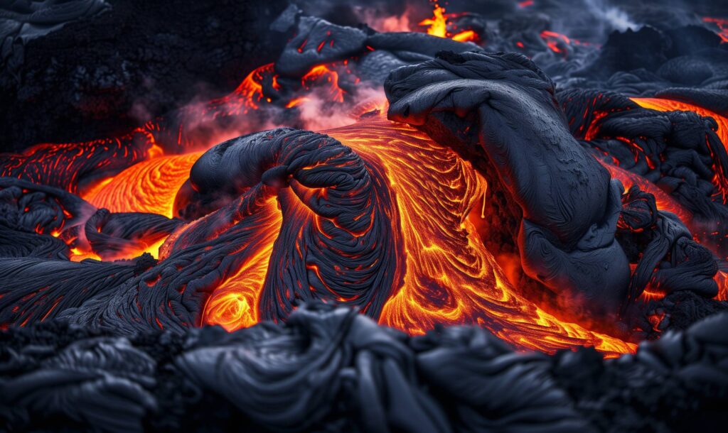 Volcanic Lava Detail Stock Free