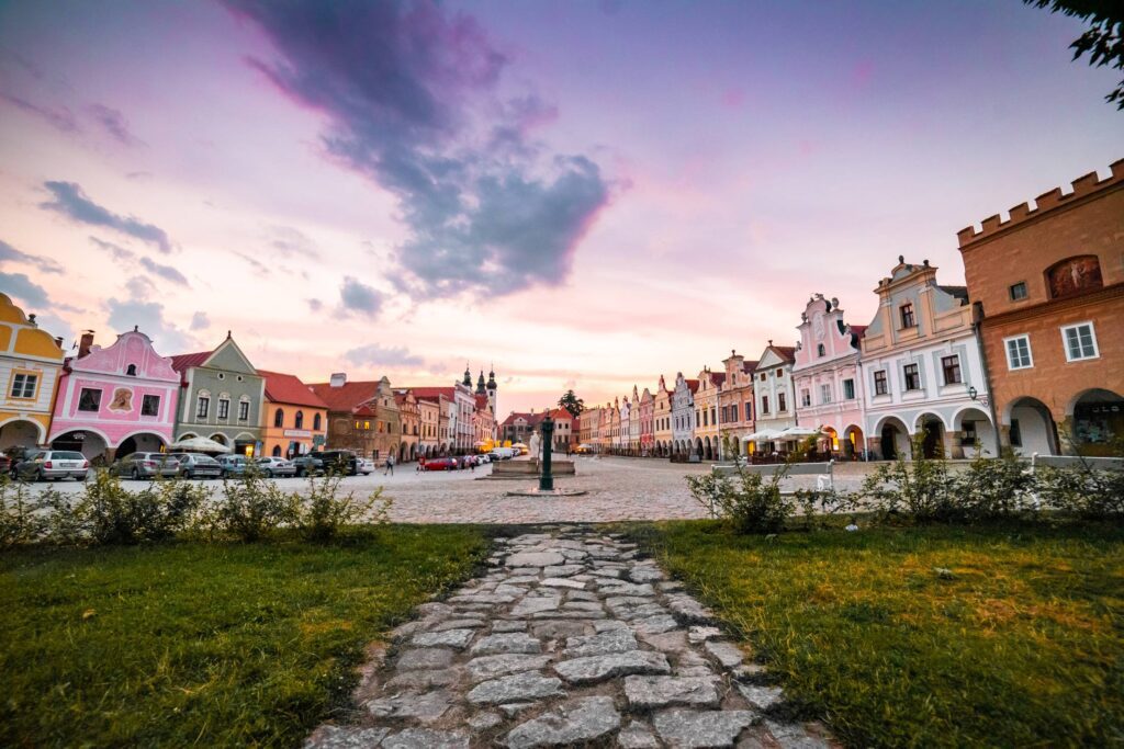 Walkway Leading to The Square in Telč Free Photo