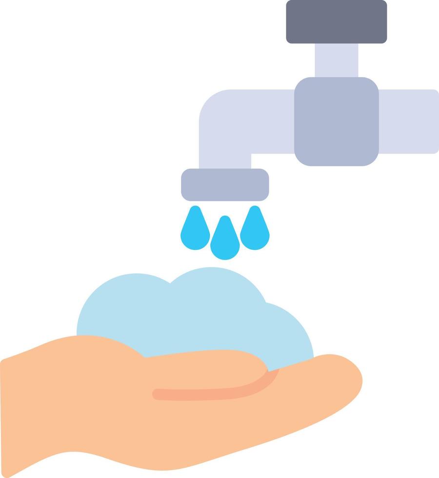 Washing Hands Flat Icon Stock Free