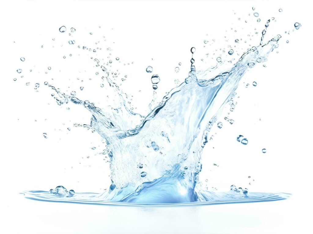 Water Splash On A White Background Stock Free