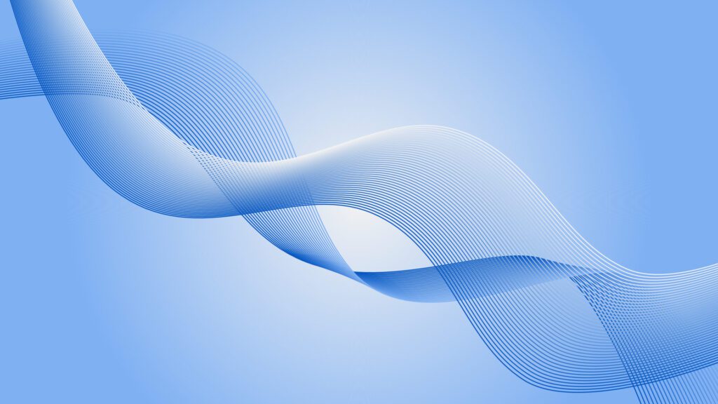 wave background in blue color, with line elements, technology, startup, game, suitable for websites, mobile applications, posters, games, printing and more Free Vector