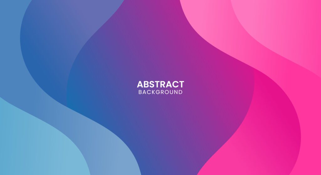 Wavy gradient colorful pink and blue background Free Vector and Free SVG