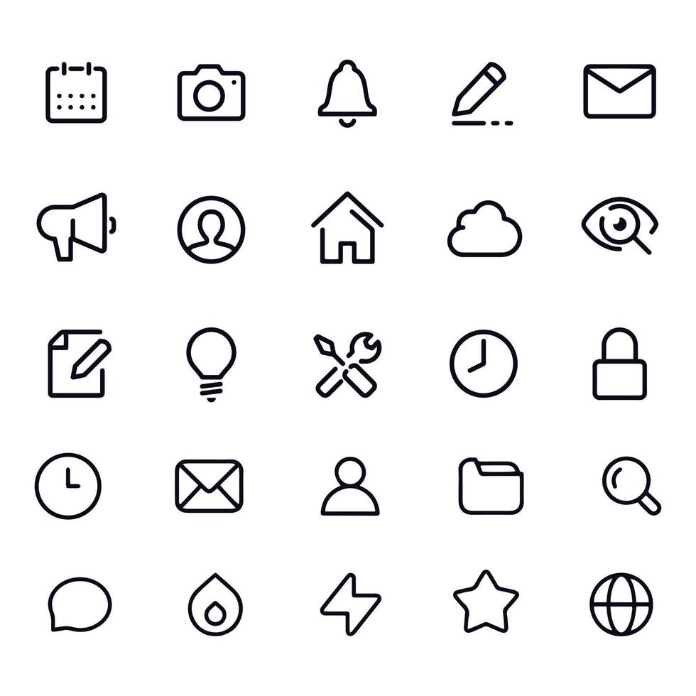 web user interface icons vector design Stock Free