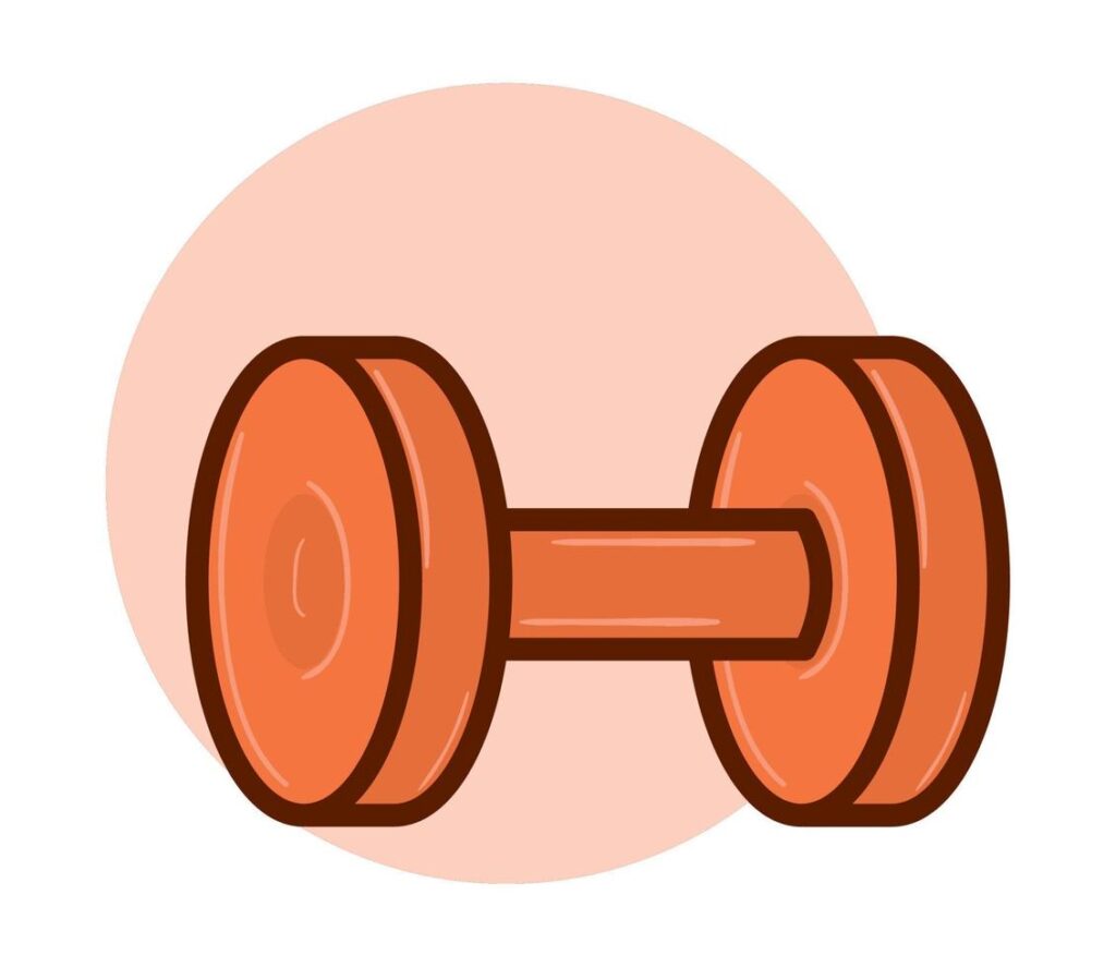 weight barbell sport icon Stock Free