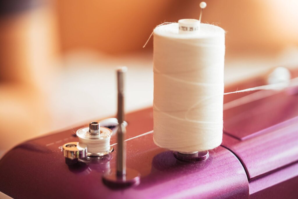 White Cotton Sewing Thread Free Photo