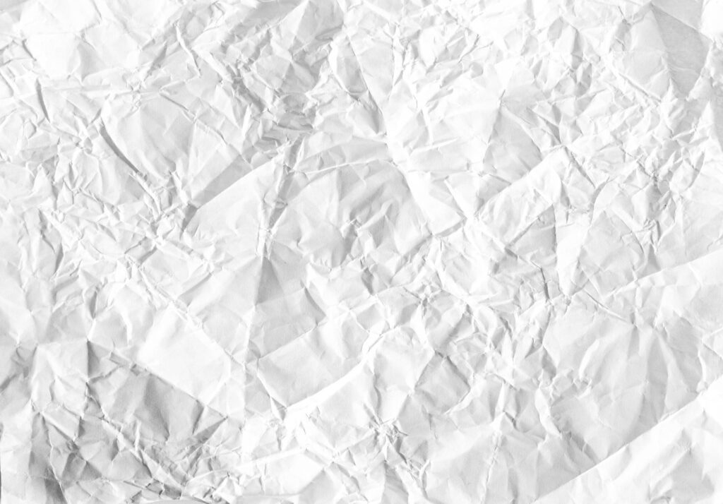 White Crumpled Paper Free Photo