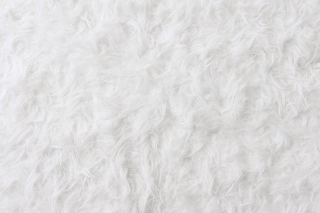 White Eco Fur Pattern Background Free Photo