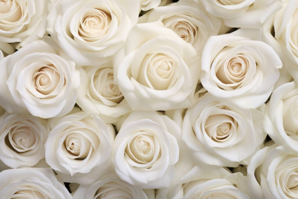 White Rose Blossoms Stock Free