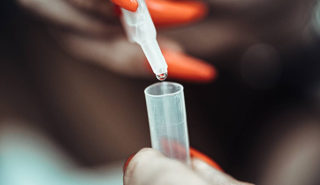 Woman Doing Covid Antigen Self Testing Free Photo