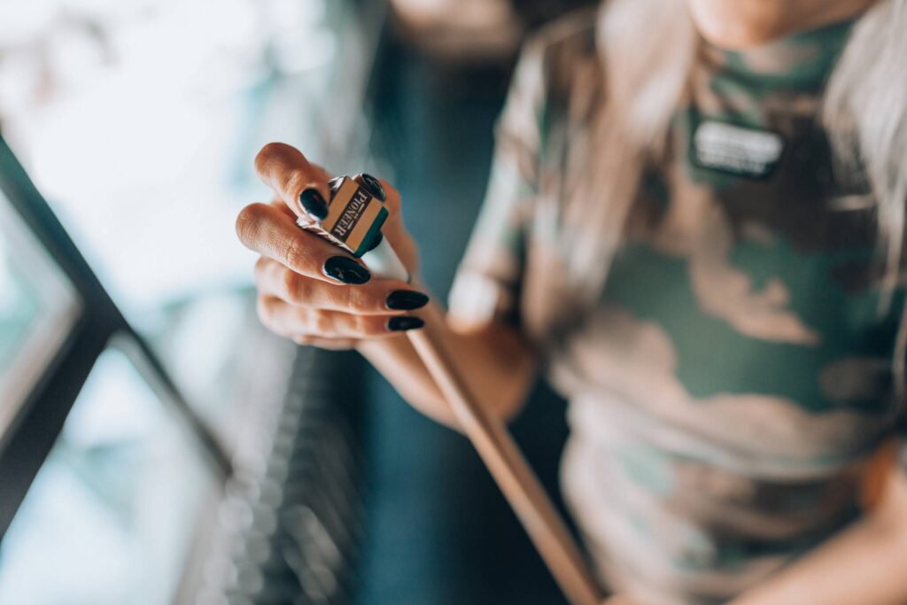 Woman Getting Ready to Play Billiard Game Free Photo