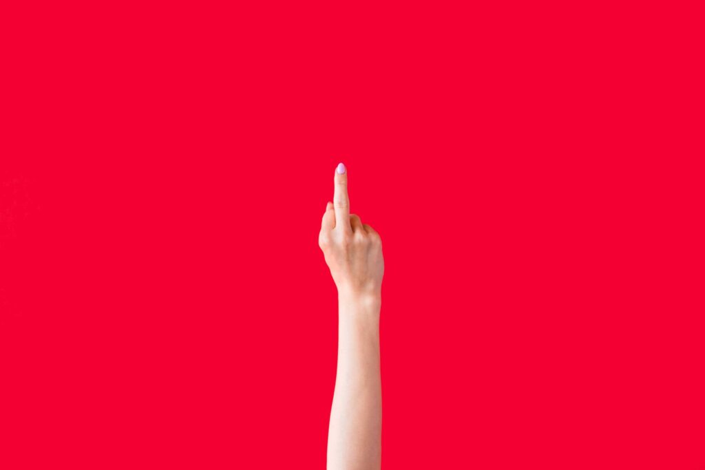 Woman Hand Shows Middle Finger Free Photo