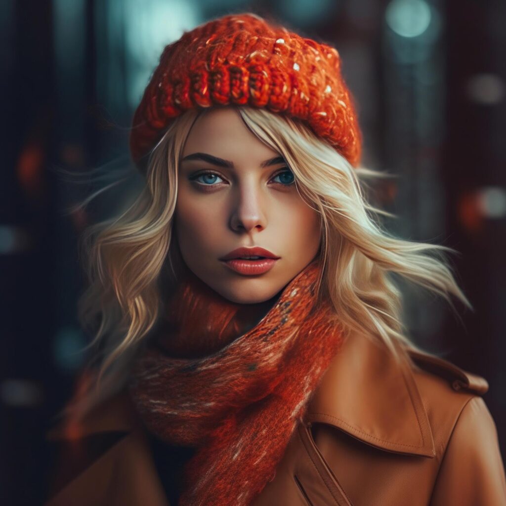 Woman in trendy outfit. Illustration Free Photo