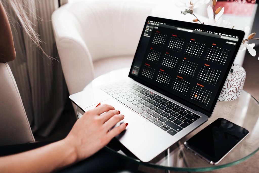 Woman Planning Her Calendar Free Photo