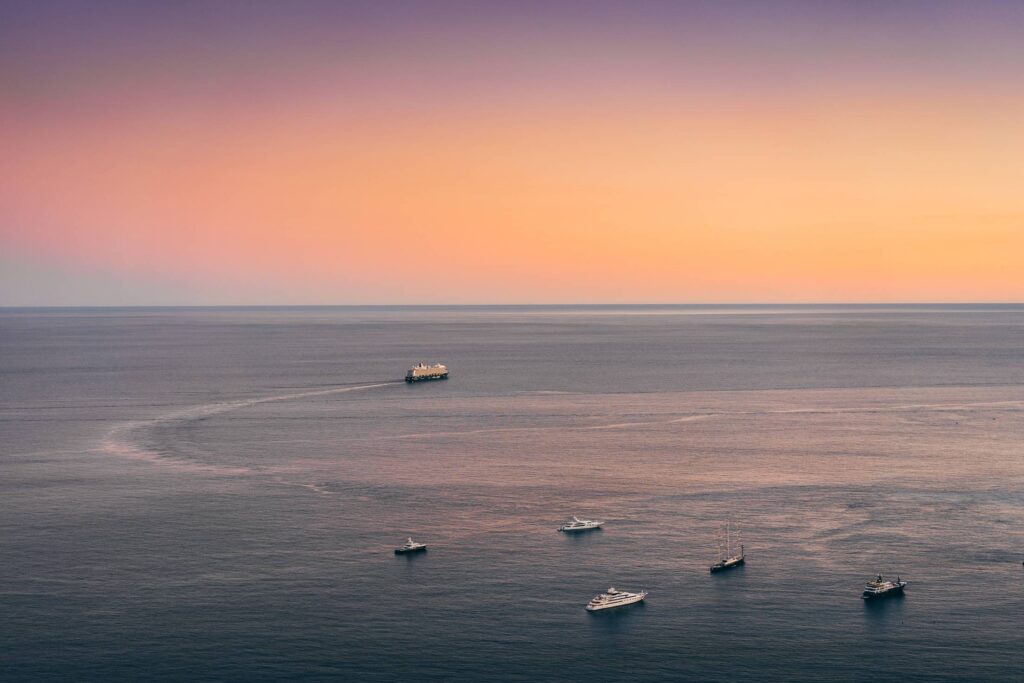 Yachts, Boats and Cruise Ship Near Monaco Free Photo