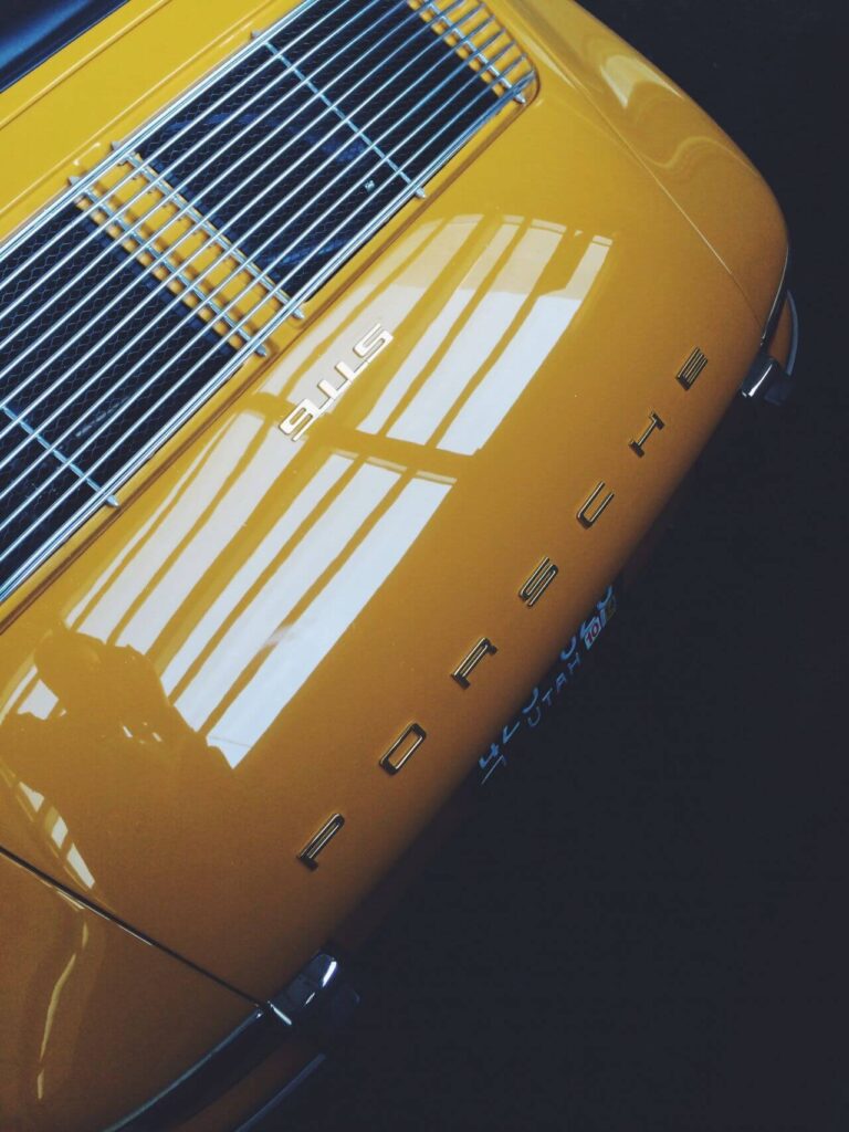 Yellow 911 Porsche Stock Free