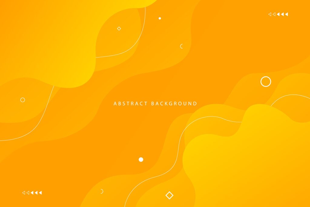 yellow abstract wavy trendy gradient background for web banner poster flyer Free Vector and Free SVG