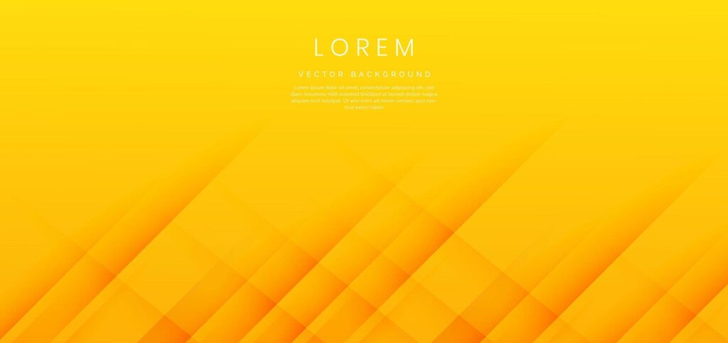 Yellow and orange gradient background with dynamic diagonal stripe lines and shadow. Free Vector