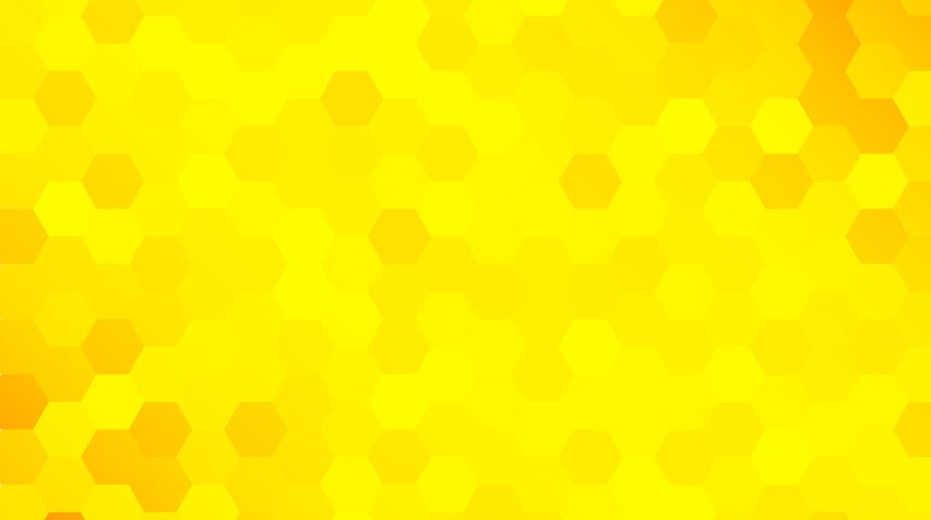 Yellow Honeycomb abstract background, hexagons abstract background Free Vector