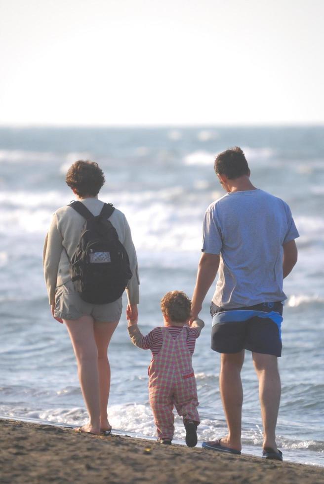 young family on vacation Stock Free