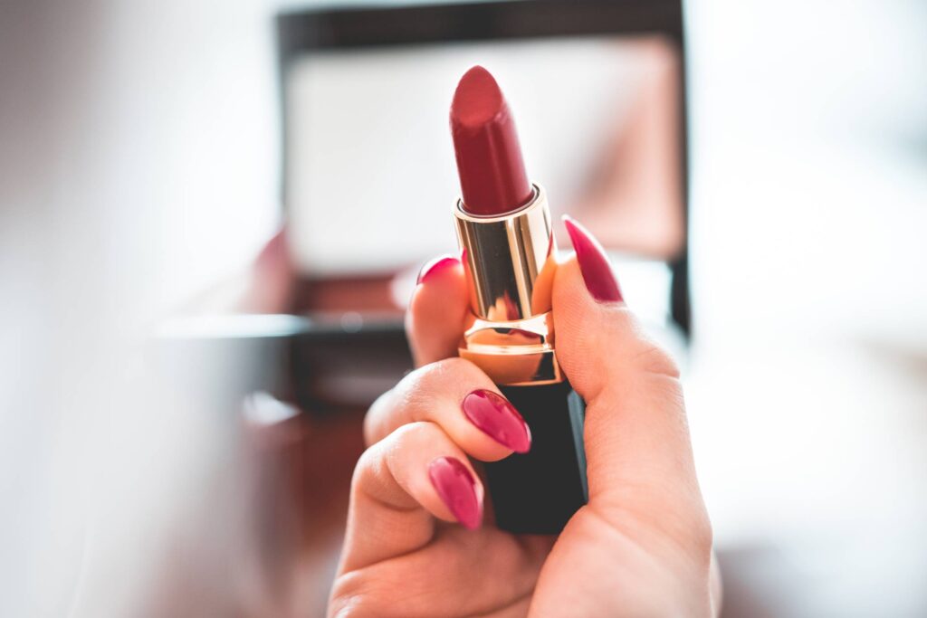 Young Woman Doing Make-Up and Preparing for Date Free Photo