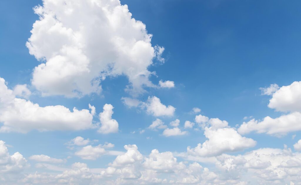 Blue sky with cloud background Stock Free