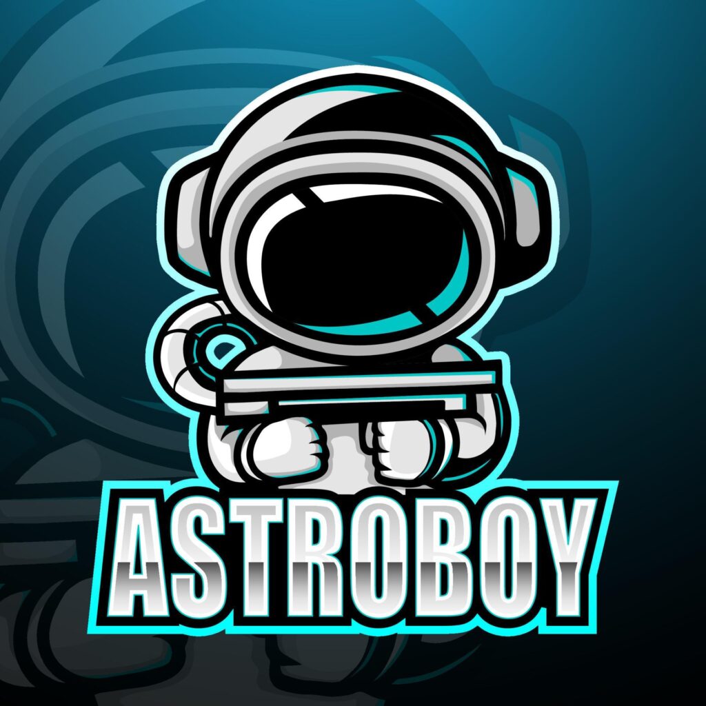 Astronaut esport logo mascot design Stock Free and Free SVG