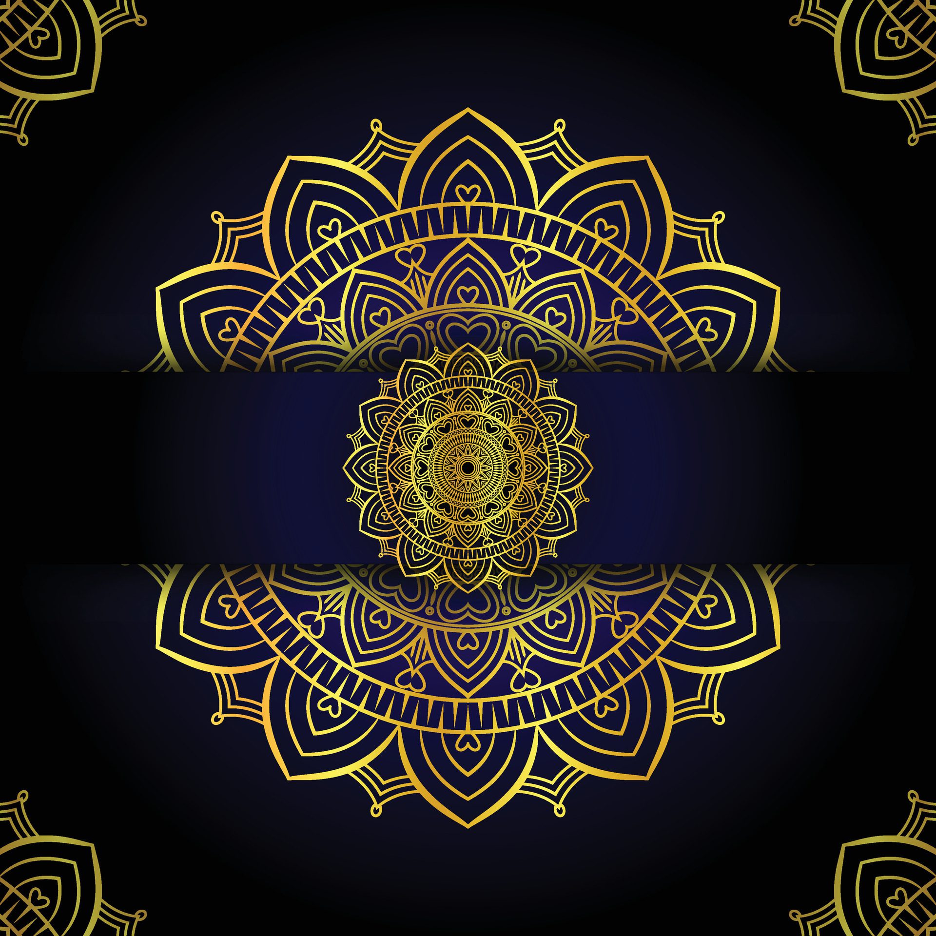 Ornamental Luxury mandala background with golden arabesque pattern vector illustration design. Free Vector