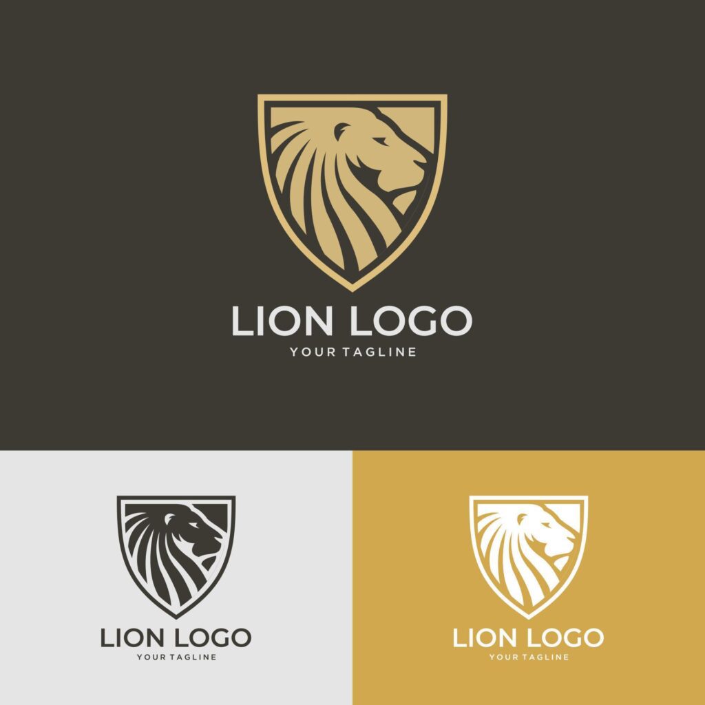 lion logo vector Stock Free