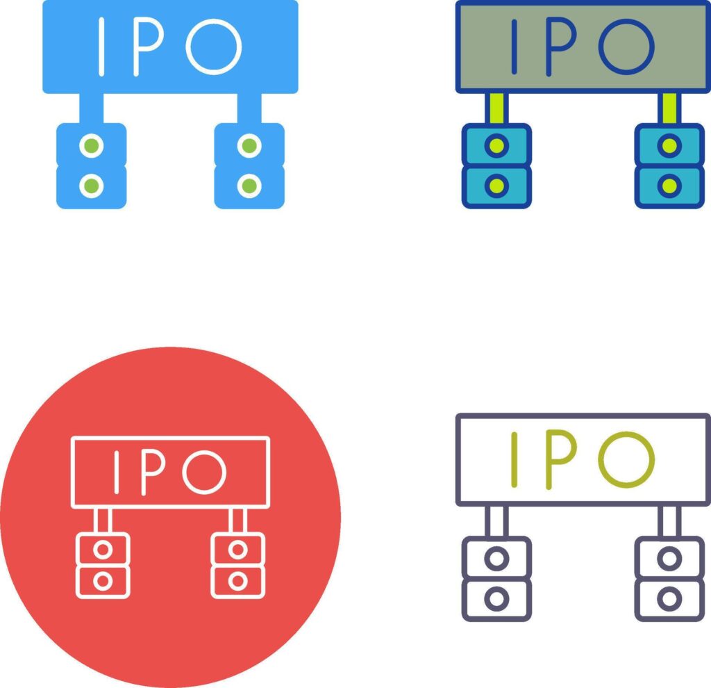 Ipo Icon Design Stock Free