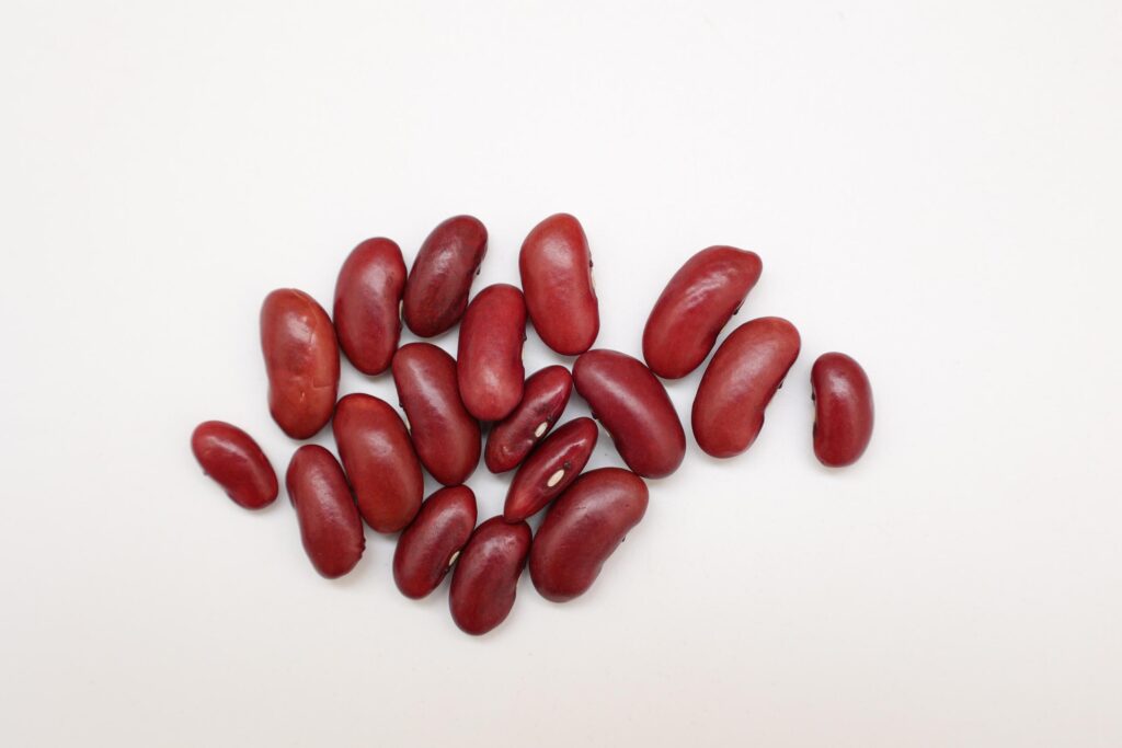 Red beans isolated on white background Stock Free