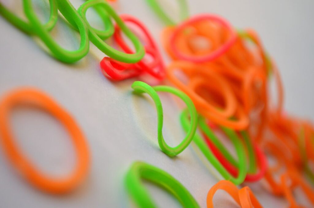 Colorful Rubber Bands 4 Stock Free