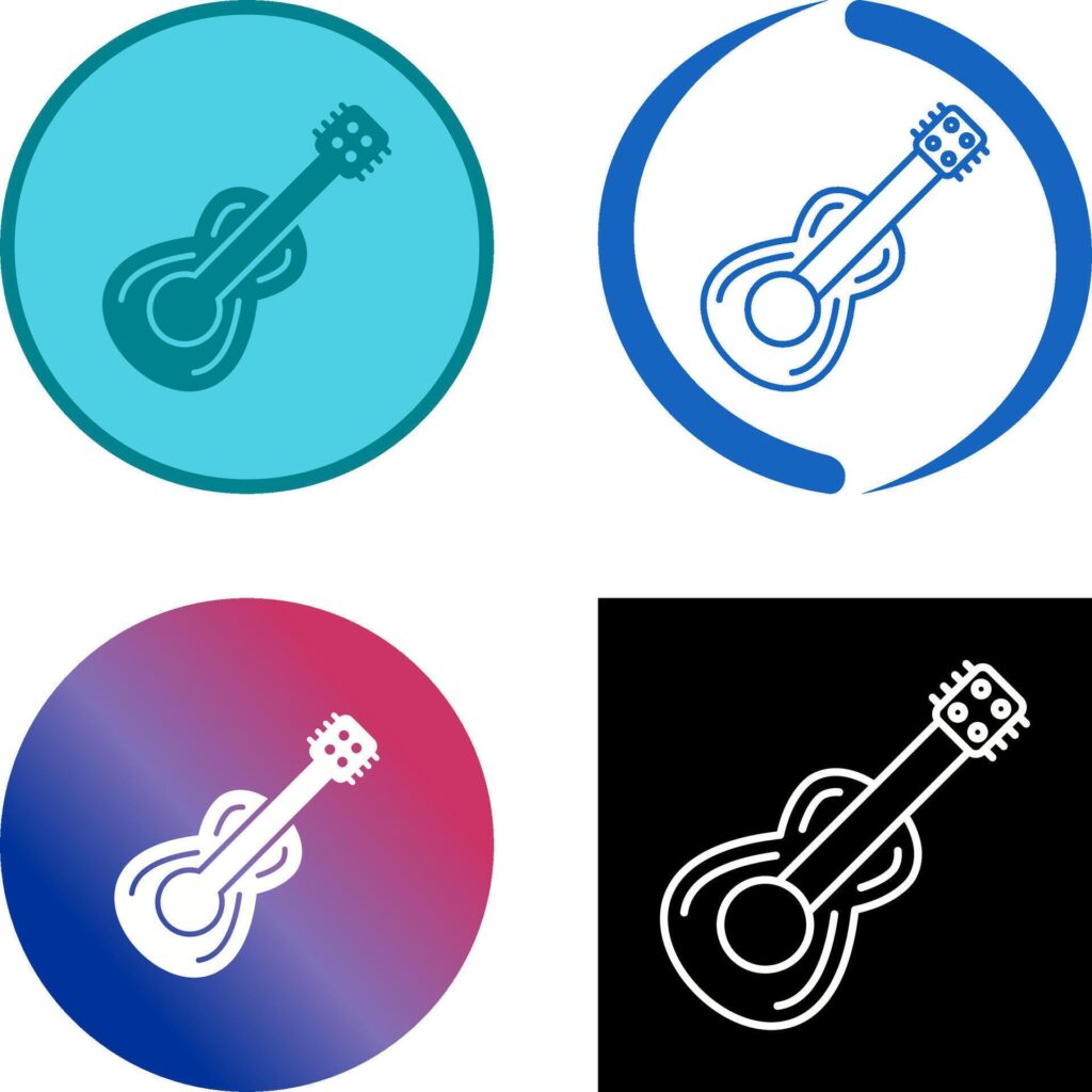 Guitar Icon Design Stock Free