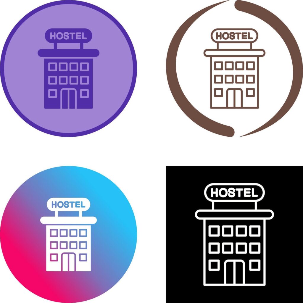 Hostel Icon Design Stock Free