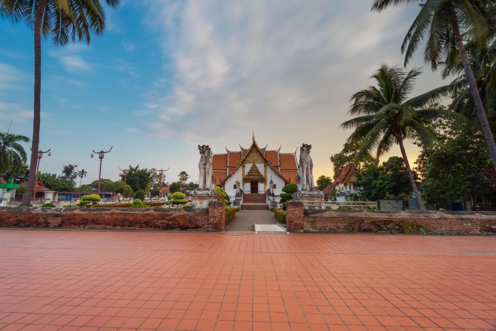 Wat Phumin temple at Nan province, Thailand. Stock Free