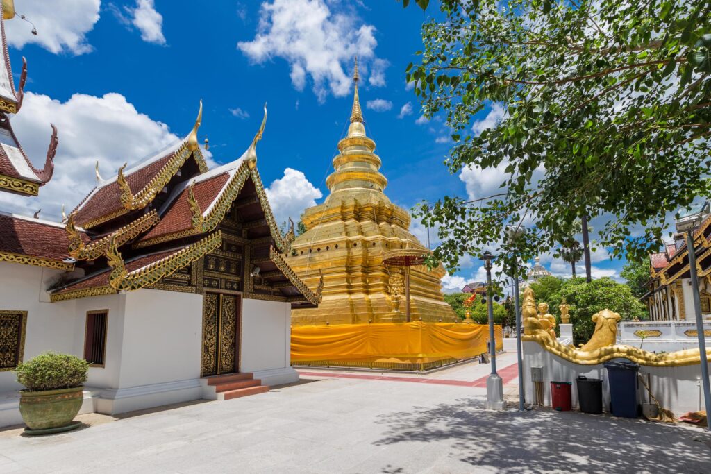 Chiang Mai, Thailand. Wat Phra That Sri Chom Thong Temple. Stock Free