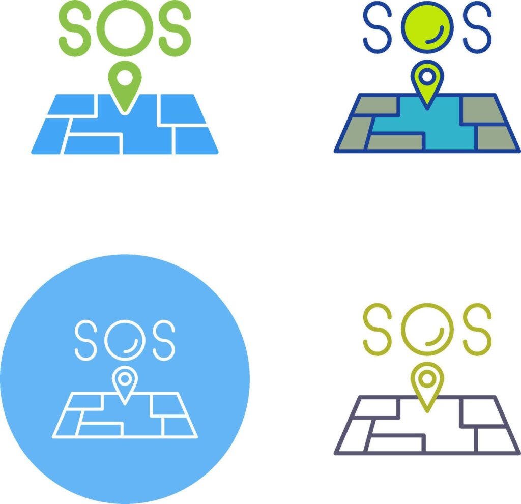 Sos Icon Design Stock Free